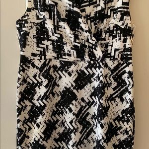 Jones New York black & white dress size 14-16